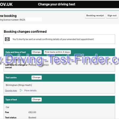 Birmingham Kings Heath Driving Test Cancellations 1