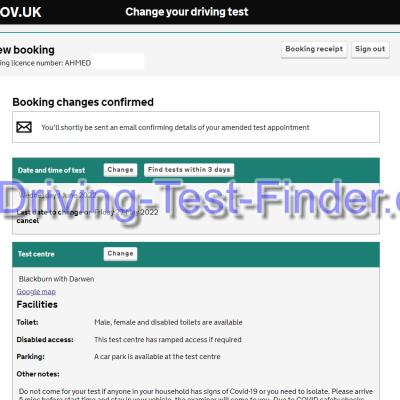 Blackburn With Darwen Driving Test Cancellations